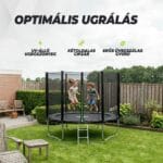 VirtuFit Trambulin biztonsági hálóval - fekete - 305 cm