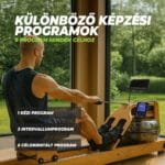 VirtuFit Elite víz ellenállásos fa evezőpad - Oak Edition