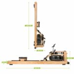 VirtuFit Elite víz ellenállásos fa evezőpad - Oak Edition