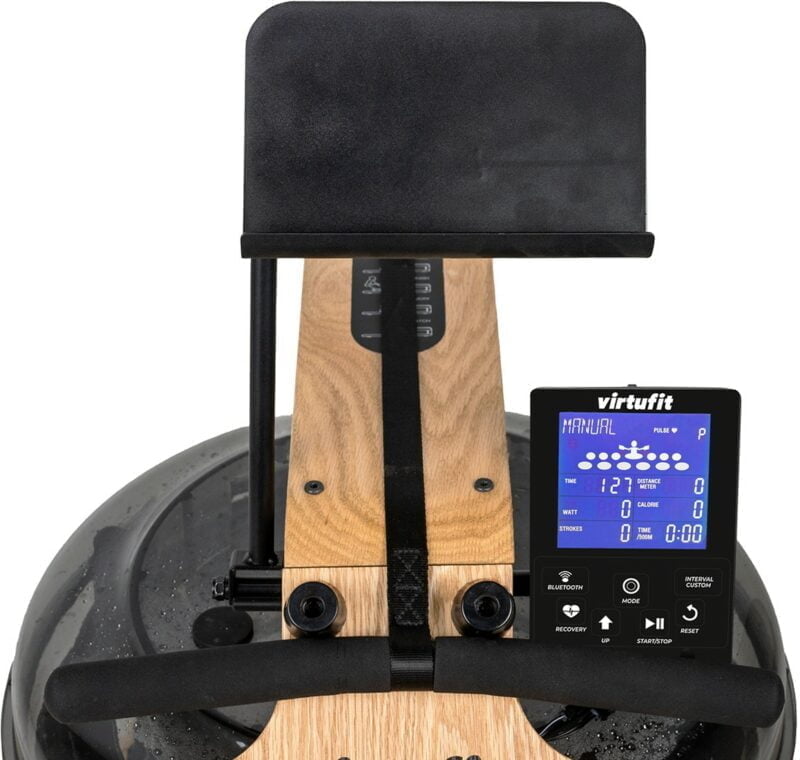 VirtuFit Elite víz ellenállásos fa evezőpad - Oak Edition