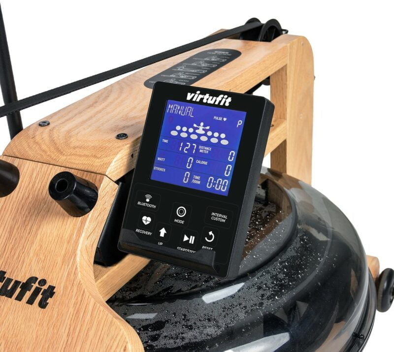 VirtuFit Elite víz ellenállásos fa evezőpad - Oak Edition