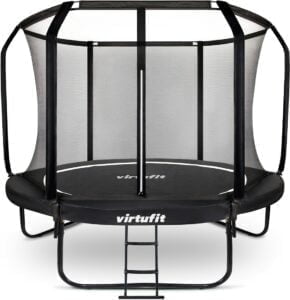 VirtuFit Prémium trambulin biztonsági hálóval - fekete - 251 cm