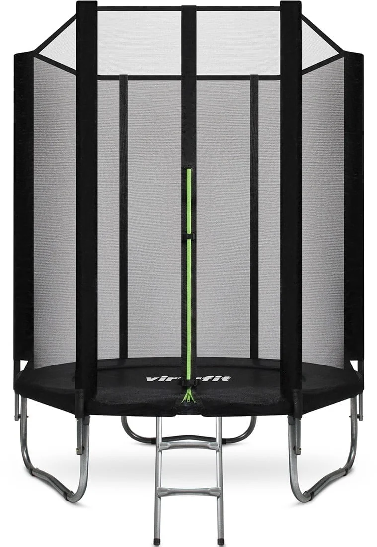 VirtuFit Trambulin biztonsági hálóval - fekete - 183 cm