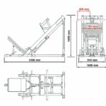 ATX 45°-os lábtoló gép