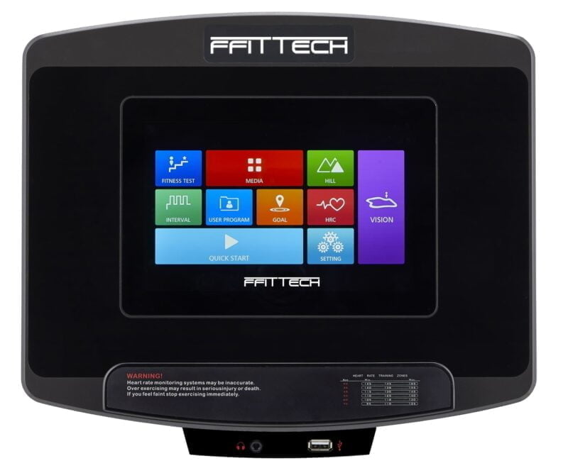 FFiTTech PRO V100S-TV profi edzőtermi teremkerékpár TFT kijelzővel
