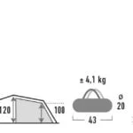 High Peak Falcon 3 LW Sátor