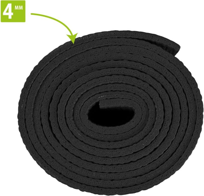 VirtuFit Onyx Black Mandala Prémium jóga matrac 183x61x0,4cm