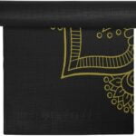 VirtuFit Onyx Black Mandala Prémium jóga matrac 183x61x0,4cm