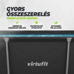 VirtuFit Fémvázas medence vízszűrővel 260x180cm