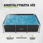 VirtuFit Fémvázas medence vízszűrővel 260x180cm