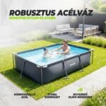 VirtuFit Fémvázas medence vízszűrővel 300x210cm