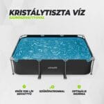 VirtuFit Fémvázas medence vízszűrővel 300x210cm