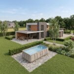 VirtuFit Fémvázas medence vízszűrővel 366x100cm