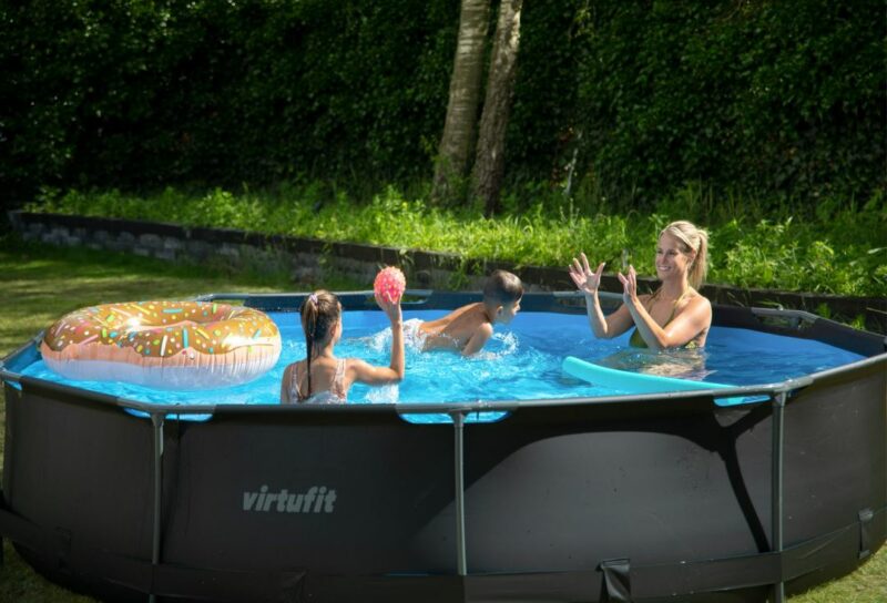 VirtuFit Fémvázas medence vízszűrővel 305x76cm