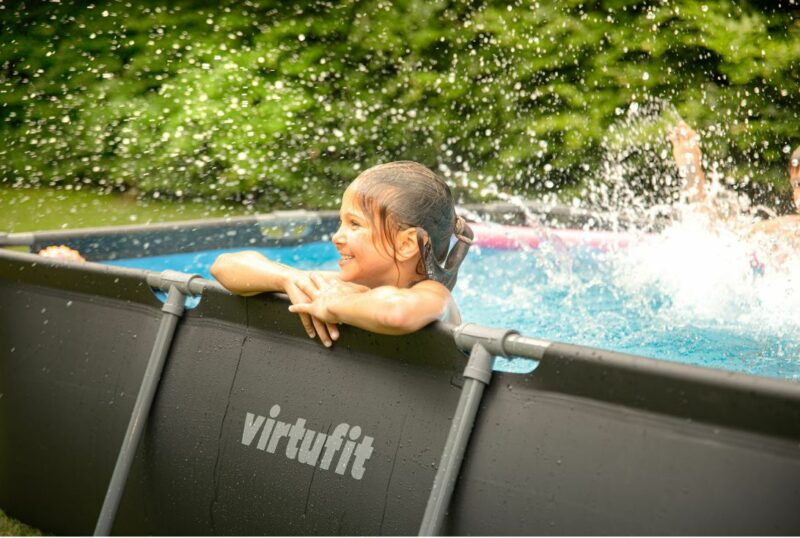 VirtuFit Fémvázas medence vízszűrővel 300x210cm