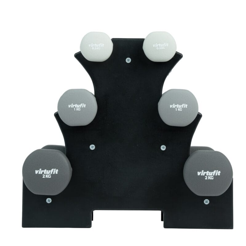 VirtuFit Neoprén súlyzószett állvánnyal