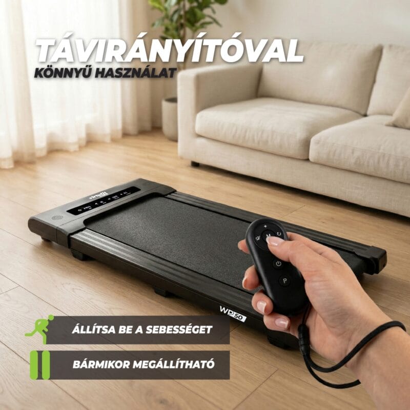 VirtuFit WP50 sétálópad és futópad távirányítóval