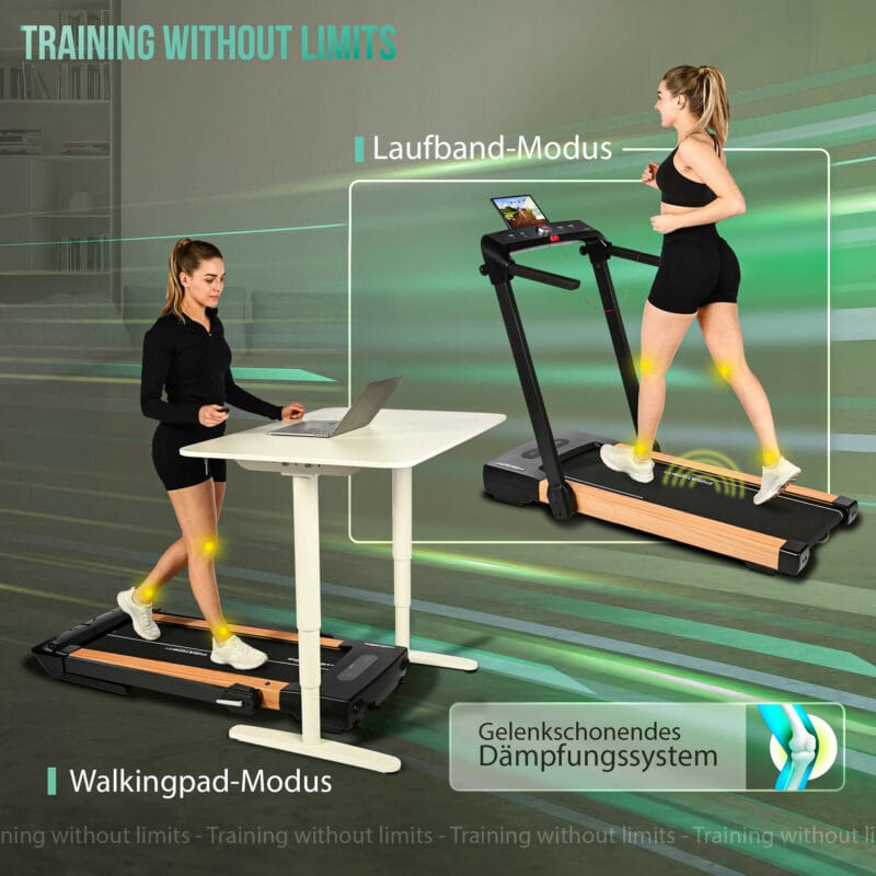 Christopeit sport 2 in 1 futópad fa mintázattal