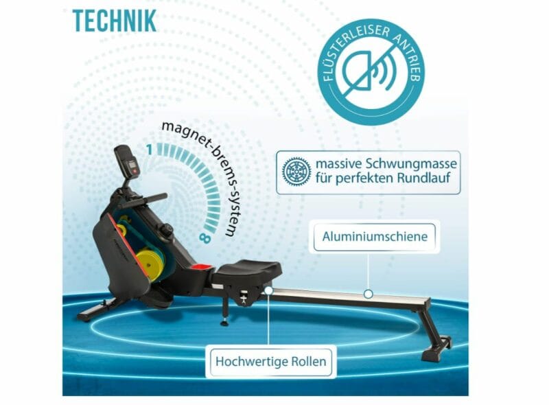 Christopeit sport RW 1000 mágnesfékes evezőpad