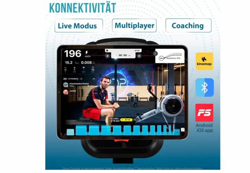 Christopeit sport RW 1000 mágnesfékes evezőpad