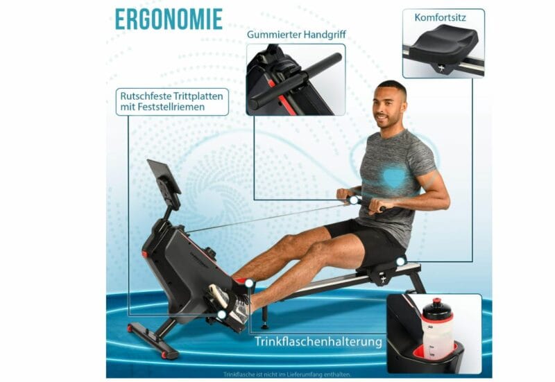 Christopeit sport RW 1000 mágnesfékes evezőpad