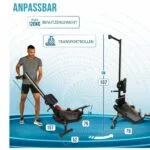 Christopeit sport RW 1000 mágnesfékes evezőpad