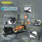 Christopeit sport WP 2000 Water rower evezőpad