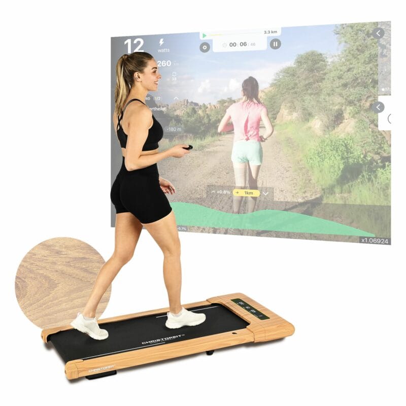 Christopeit sport Walking Pad 4.2 gyaloglópad fa mintázattal