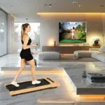 Christopeit sport Walking Pad 4.2 gyaloglópad fa mintázattal