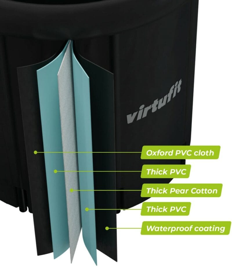 VirtuFit Ice Bath XXL 375 literes jégkád Antracit
