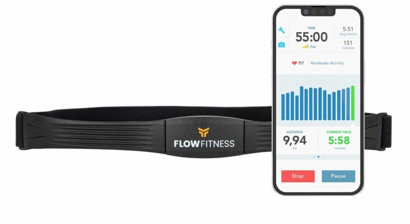 Flow Fitness Bluetooth mellkasi pulzusmérő öv