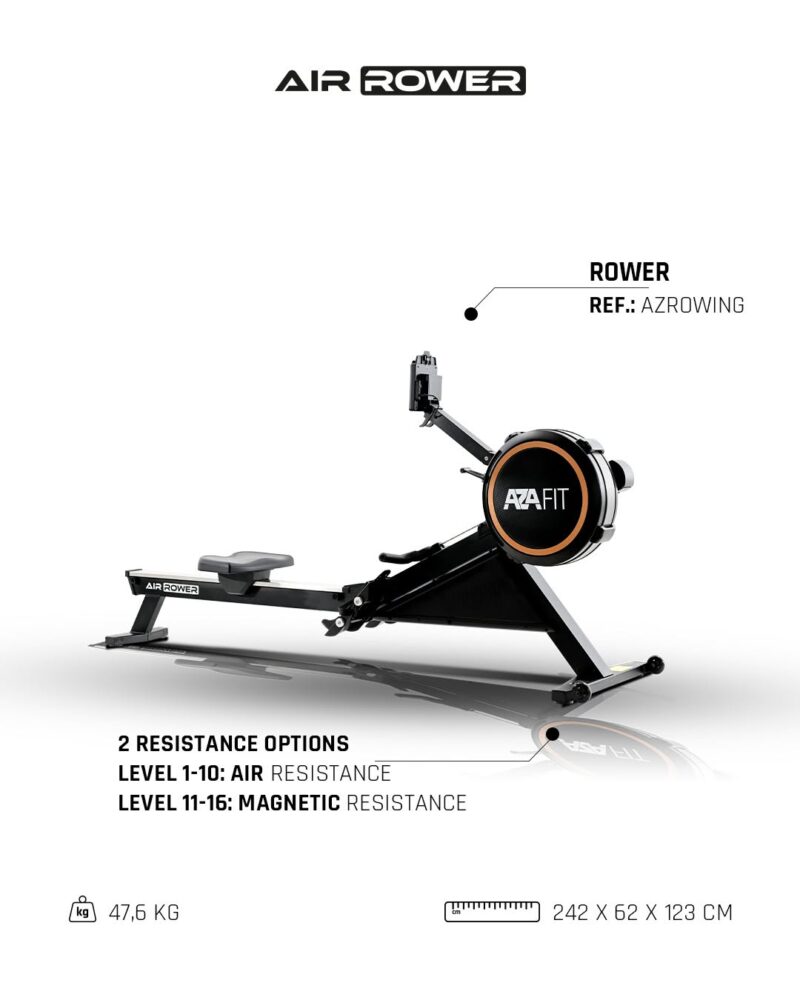 Azafit AZ Air Rower profi evezőpad
