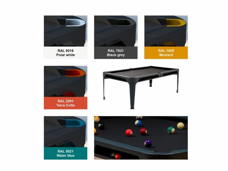 Cornilleau Hyphen kültéri biliárd asztal - fekete-szürke 7'