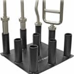 Függőleges rúdtartó állvány 9 rúdhoz