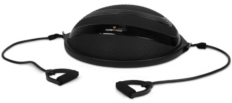 Flow Fitness Balance trainer pro 63cm-es egyensúlylabda gumikötéllel és pumpával