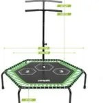 VirtuFit Fitnesz trambulin állítható kapaszkodóval - 127cm