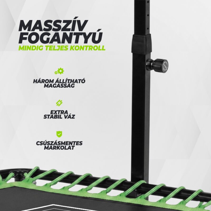 VirtuFit Fitnesz trambulin állítható kapaszkodóval - 127cm