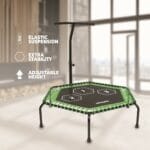 VirtuFit Fitnesz trambulin állítható kapaszkodóval - 127cm