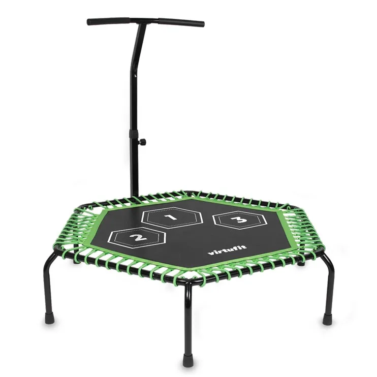 VirtuFit Fitnesz trambulin állítható kapaszkodóval - 127cm