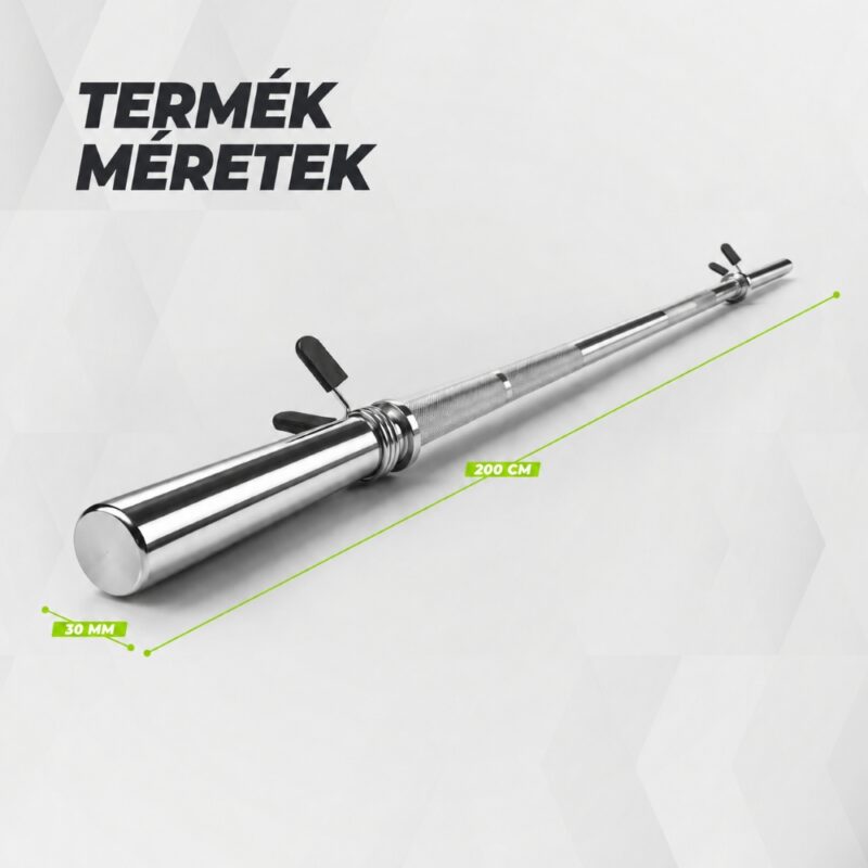 VirtuFit Kétkezes súlyzórúd 30mm - 200cm