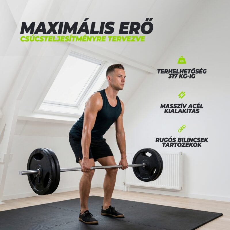 VirtuFit Kétkezes súlyzórúd 30mm - 200cm