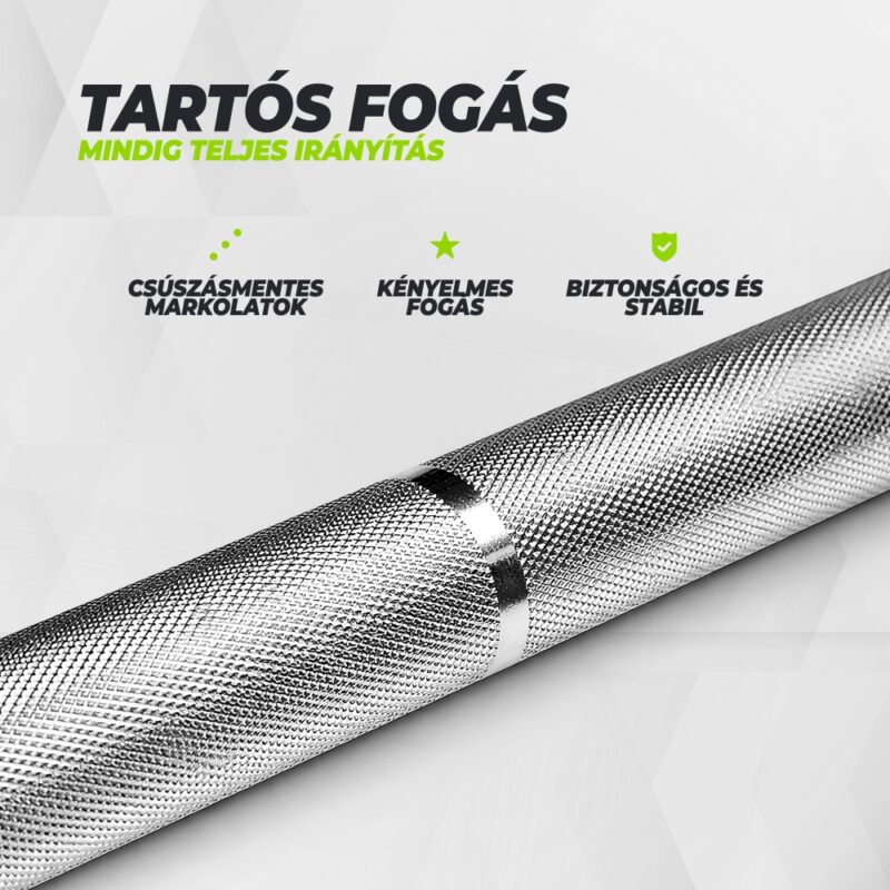 VirtuFit Kétkezes súlyzórúd 30mm - 200cm