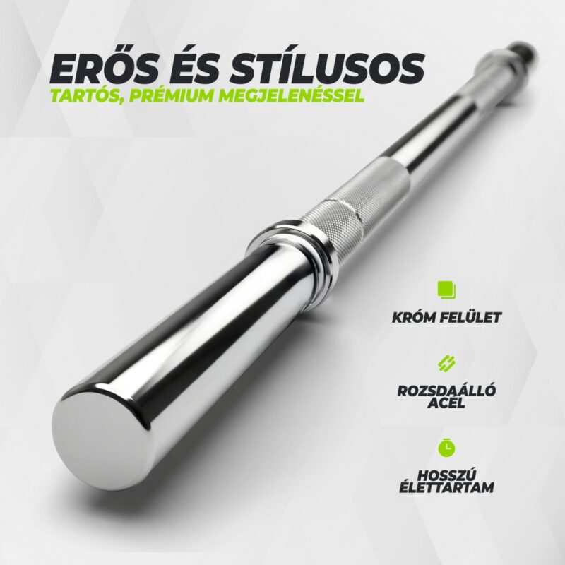 VirtuFit Kétkezes súlyzórúd 30mm - 200cm