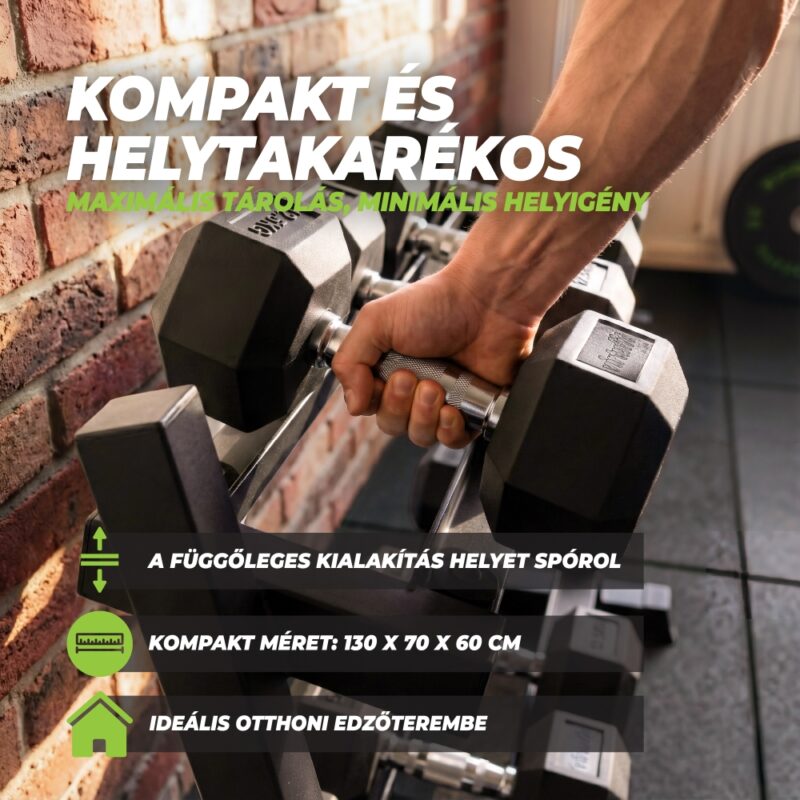 VirtuFit Multifunkciós súly - rúd és súlyzótartó állvány