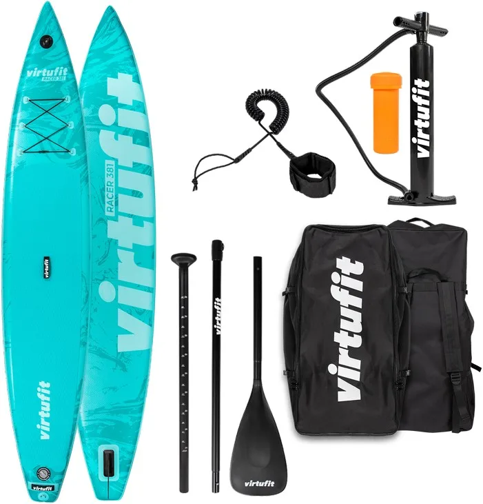 VirtuFit Racer 381 sup deszka kiegészítőkkel és táskával - Türkiz kék