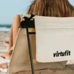VirtuFit Állítható háttámlás, összecsukható kempingpléd és strandszőnyeg - bézs
