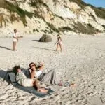 VirtuFit Állítható háttámlás, összecsukható kempingpléd és strandszőnyeg - bézs