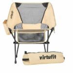 VirtuFit Kompakt kemping fotel - strandfotel hordtáskával - bézs