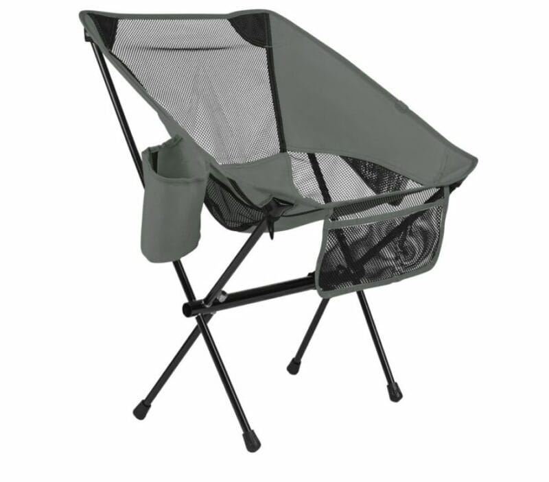 VirtuFit Kompakt kemping fotel - strandfotel hordtáskával - szürke