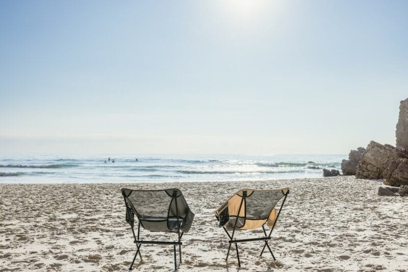 VirtuFit Kompakt kemping fotel - strandfotel hordtáskával - szürke